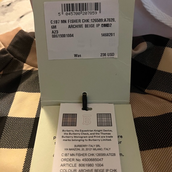 Burberry Beige and Black Checkered Shirt - Picture 3 of 3